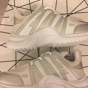 Sale!!! Wanted Chunky Sneakers While Silver